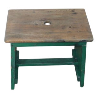 Mid-Century Fir Stool, 1960s For Sale