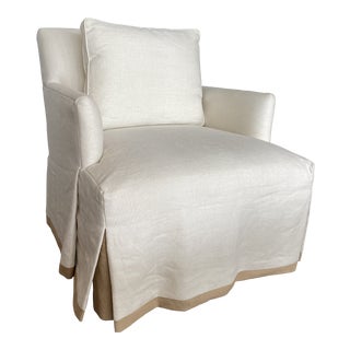 Modern Upholstered Club Chair For Sale