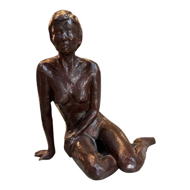 Early 20th Century French Hand Cast Bronze Nude For Sale