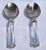 1960s 1960s Christofle Hotel Style Serving Silverplate Spoons Faceted Crystal Handle - Set of 2 For Sale - Image 5 of 12