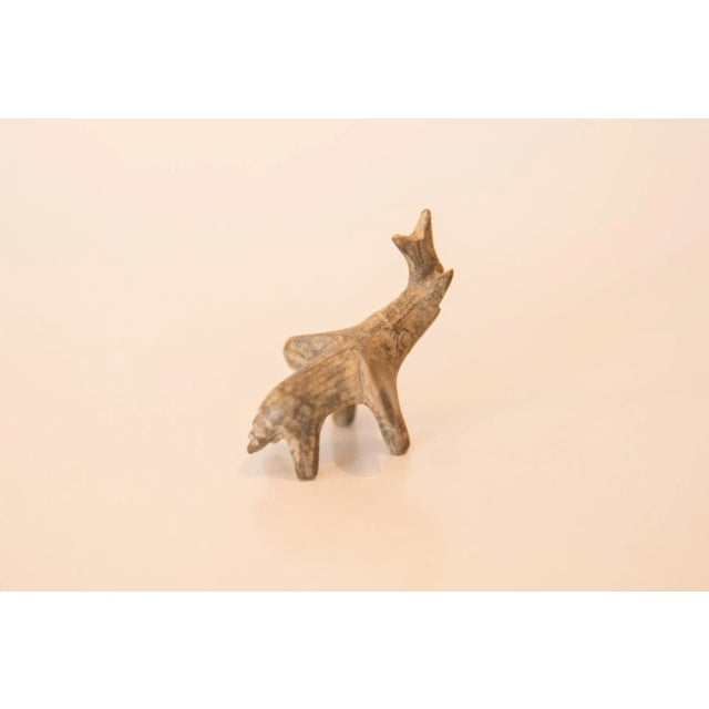 1970s Vintage African Mini Bronze Elephant With Dusty Patina For Sale - Image 5 of 7