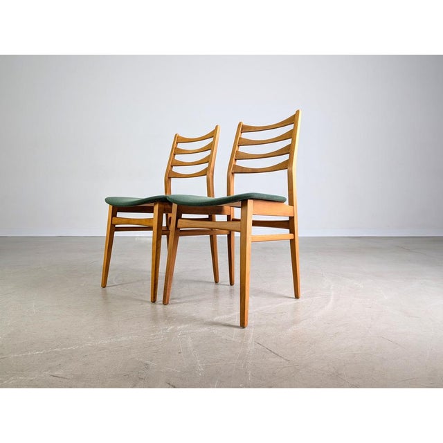 Mid-Century Chairs in Beech, 1960s, Set of 2 For Sale - Image 5 of 9