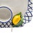 Italian Lemon Ceramic Serving Tray With Blue Lattice Rim 15" For Sale - Image 11 of 14