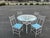Metal Phyllis Morris Palm Beach Style Bamboo Patio Set For Sale - Image 7 of 12