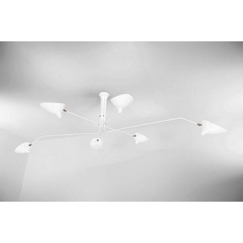 Ceiling lamp model 'six rotating arms ceiling lamp' designed by serge mouille in 1958. Manufactured by editions serge...