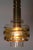 Mid-Century Murano Glass Pendant Lamp with Golden Yellow Waves and Brass, 1970s For Sale - Image 9 of 18