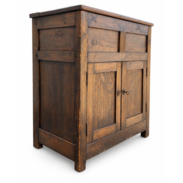 Wood Antique Rustic Country Sideboard, 1920 For Sale - Image 7 of 12