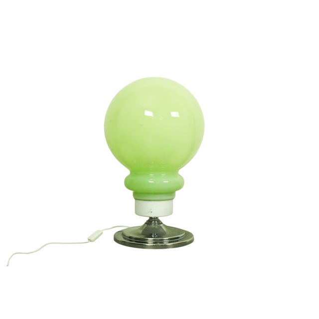 Large Space Age Italian Murano Glass Table Lamp, 1970s For Sale - Image 3 of 10