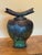 Exquisite Signed "Ryon" Large Studio Art Raku Lidded Vessel With Ceramic Branch-Like Handle With Decorative Jewel Adornment - Vintage For Sale - Image 11 of 12