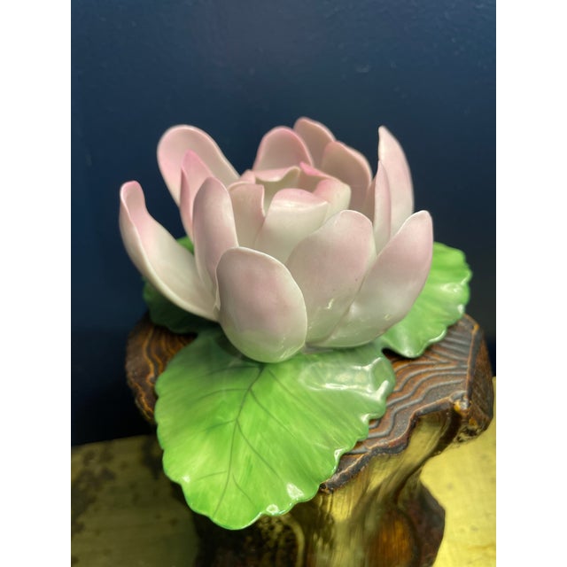 Herend Vintage Herend Water Lily For Sale - Image 4 of 5
