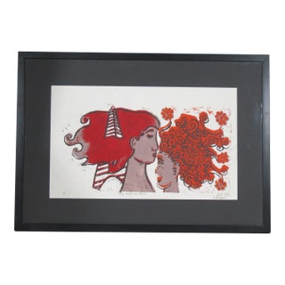Red-Haired Romance in Paris — Framed Limited Edition Print, 2009 (1/4) For Sale