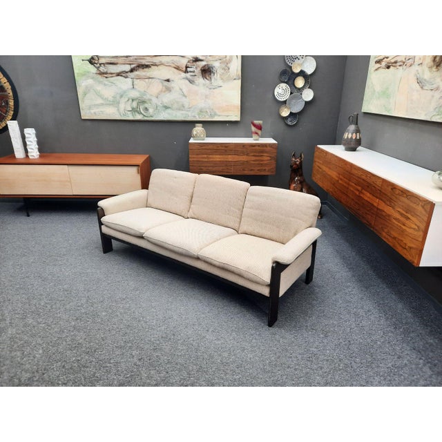 Mid-Century Modern Mid-Century Sofa in Beech and Wool, 1960s For Sale - Image 3 of 12