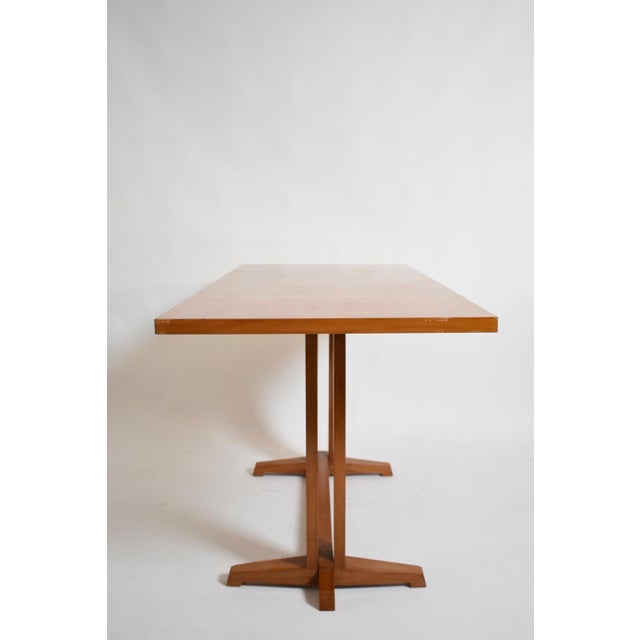 Light Wood Console Table, 1970s For Sale - Image 4 of 5