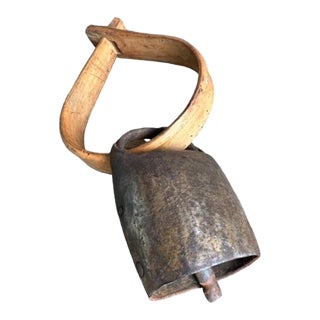 Alpine Goat Bell With Wood Collar For Sale