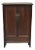Antique Chinese Hardwood 2 Door Wardrobe Wedding Cabinet With Drawers For Sale