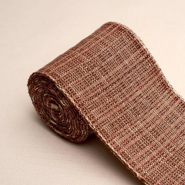 Contemporary SAMPLE - Schumacher Tweed Tape Wide In Brown For Sale - Image 3 of 3