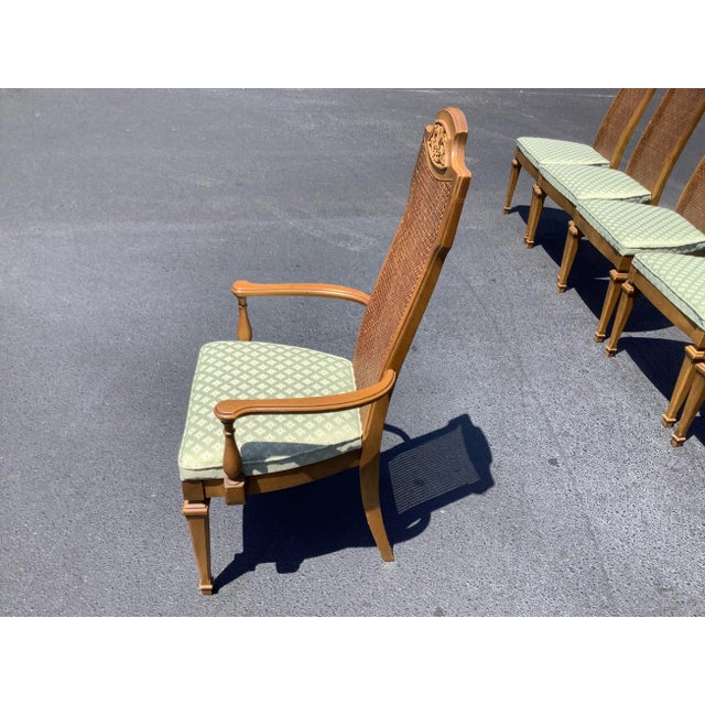 1970s Mid Century Dining Chairs- Set of Six For Sale - Image 4 of 9