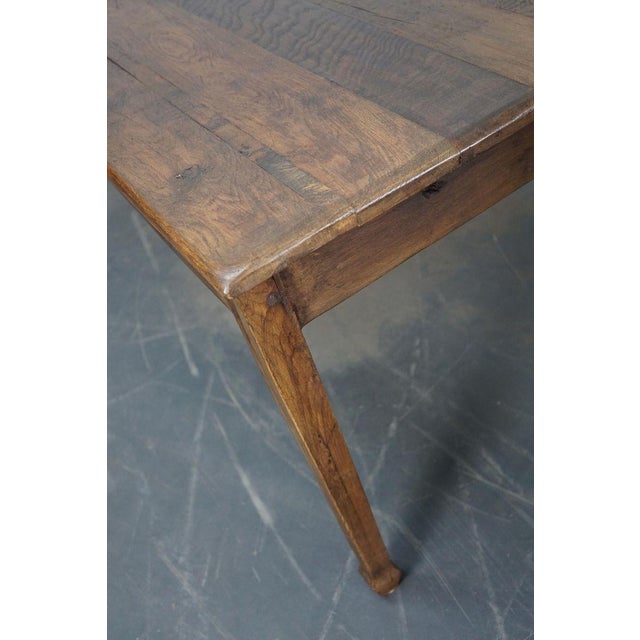 Antique French Oak Farmhouse Dining Table, Late 19th Century For Sale - Image 13 of 15