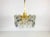 German Gold-Plated & Crystal Ceiling Lamp from Kinkeldey, 1960s For Sale - Image 9 of 11
