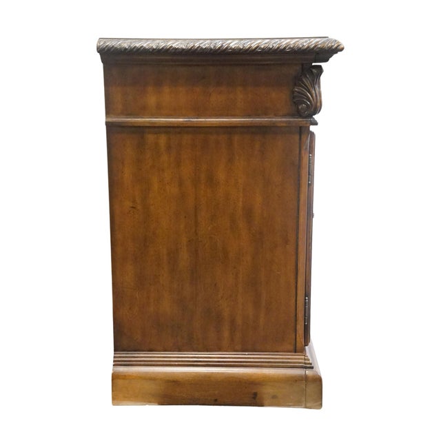 Ashley Furniture Casa Mollino Pecan Rustic European 36" Three Drawer Cabinet Nightstand B543-93 For Sale - Image 13 of 14