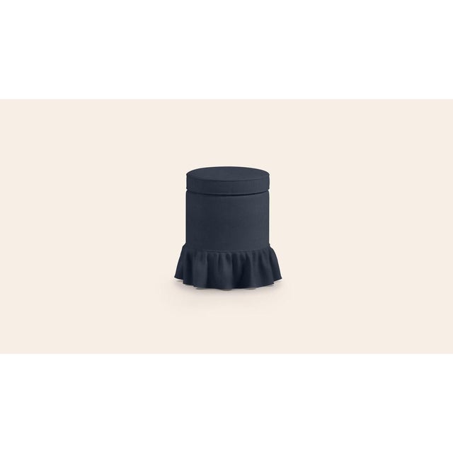 Contemporary Prussian Aurora Ottoman by Ceraudo For Sale - Image 3 of 6