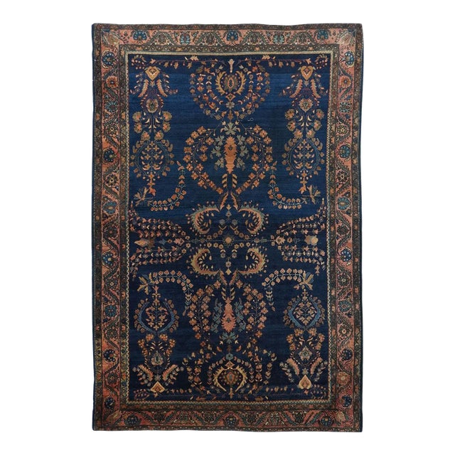 Antique Mohajeran Sarouk Rug 4'1'' x 6'4'' For Sale