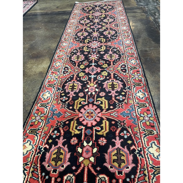 Traditional 1990s Handwoven Persian Design Indian Rug 2'8" X 9'9" For Sale - Image 3 of 7