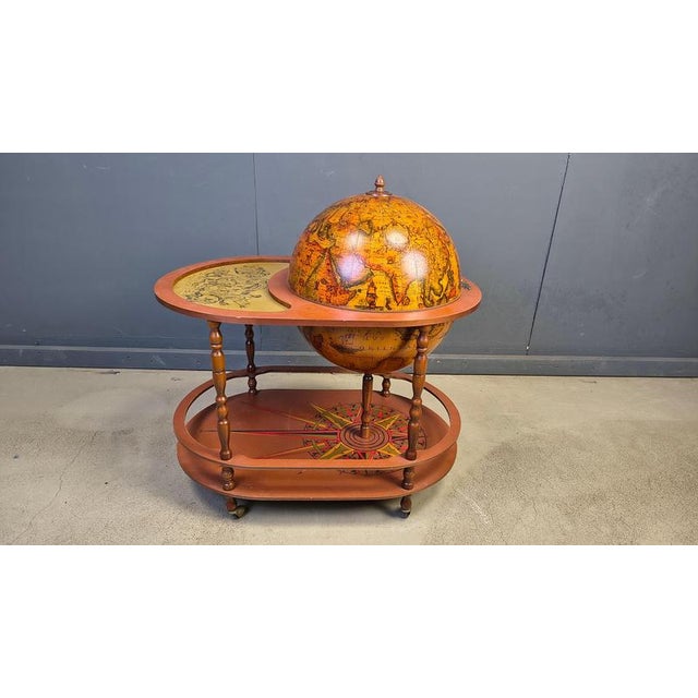 Vintage Globe Bar on Wheels, 1970s For Sale - Image 14 of 16
