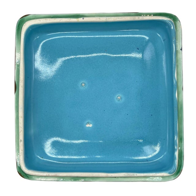 J. Holdcroft Majolica Japonisme Cobalt Box & Cover, Signed, English Ca. 1880 For Sale - Image 10 of 13