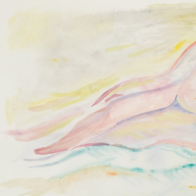 Pink Reclining Nude - Robert Lohman, C. 1978 For Sale - Image 4 of 6