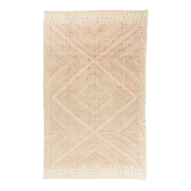 Vintage Circa 1940 Jajim Rug 6ft 7in X 10ft 4in For Sale