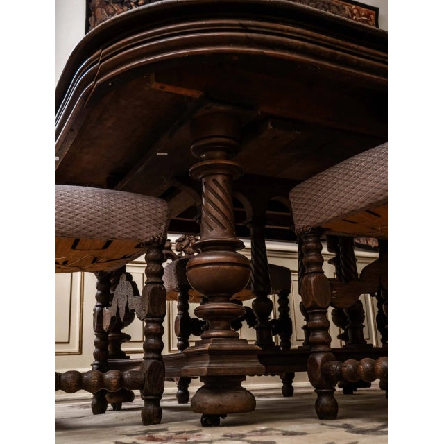 Wood Antique Henry II Walnut Dining Table For Sale - Image 7 of 8