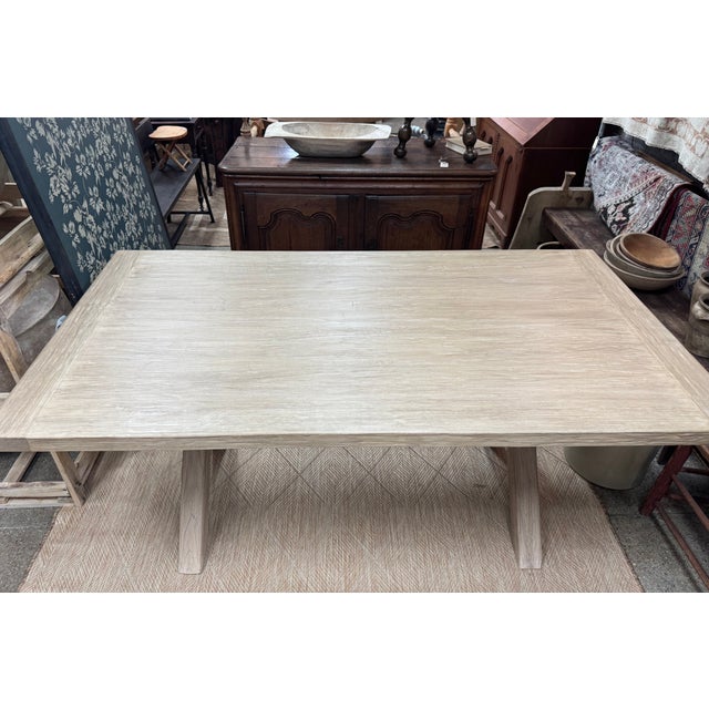 Wood Reclaimed Elm Wood Rectangular Dining Table by Adoorne For Sale - Image 7 of 7