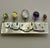 Native American Sterling Silver Gemstone Brooch Navajo Signed Nakai Pueblo Adobe Village For Sale - Image 4 of 7