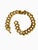 Les Bernard short gold link necklace inspired by the House of Verdura: necklace comprised of interlocking hoops, smooth on...