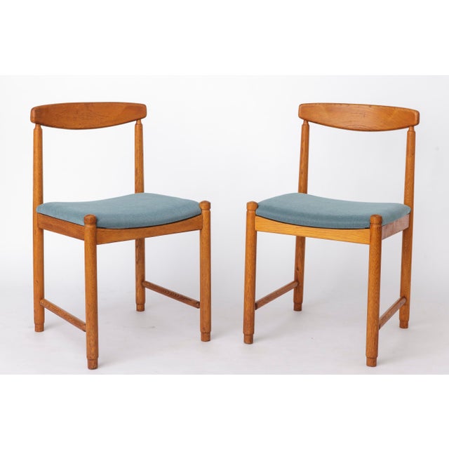 Wood Mid-Century Modern Oak Dining Chairs, Germany, 1960s, Set of 5 For Sale - Image 7 of 10