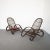 Set of Italian Guinea Cane Wicker Armchairs, 1960s For Sale - Image 4 of 10