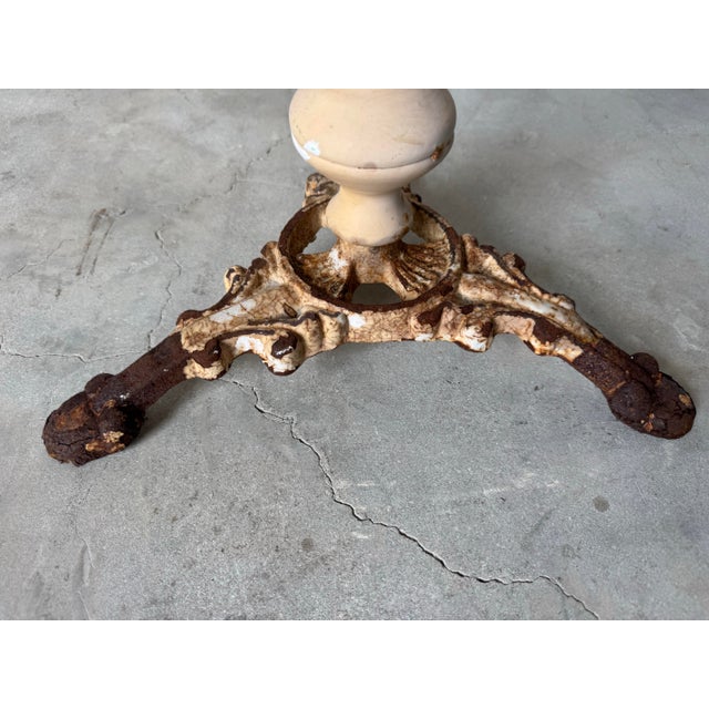 Vintage French Style Metal Garden Side Table / Plant Stand For Sale In Miami - Image 6 of 12