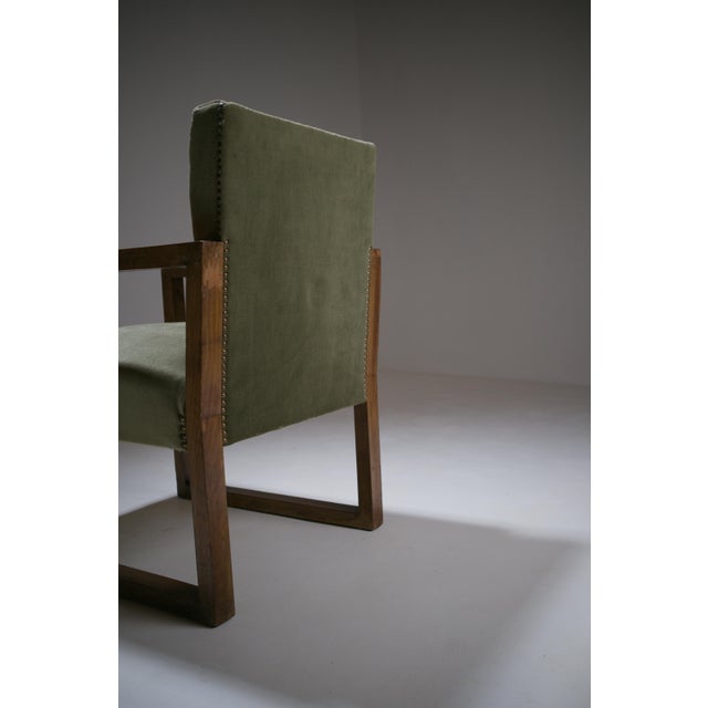 Art Deco Modernist French Armchair, 1930s For Sale - Image 6 of 18