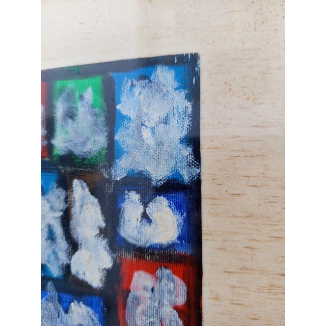 1970s Antal Birò, Abstract Composition, Oil on Canvas, 1975, Framed For Sale - Image 5 of 10