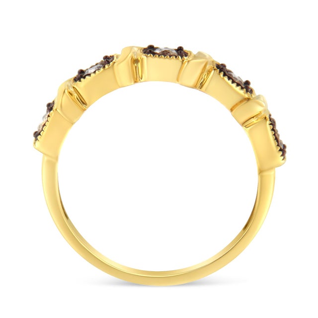 Grace her hand with this dazzling 5 stone band ring, crafted from the finest .925 sterling silver. This gorgeous piece is...