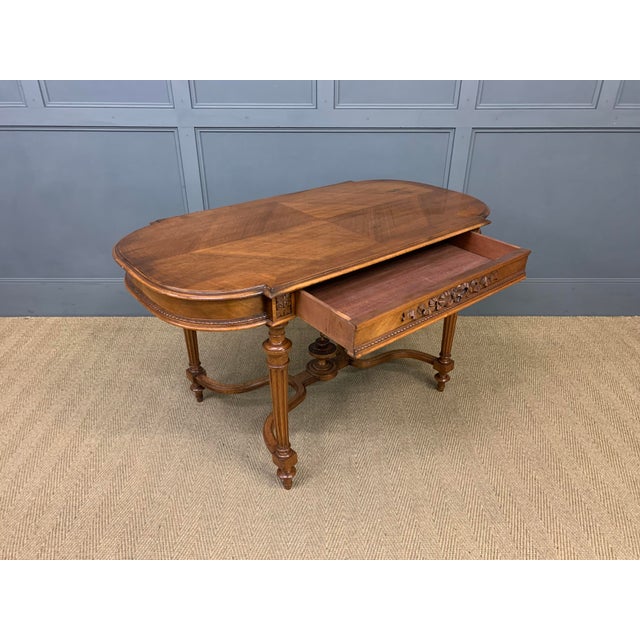 Antique French Walnut Centre Table, 1890 For Sale - Image 12 of 14