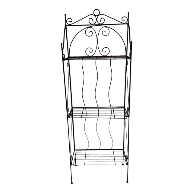 Vintage Wrought Iron Shelf For Sale