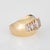 Mid-Century Modern 60s Vintage 1.25ct Diamond Bombe Ring 14k Yellow Gold Wide Cigar Band Sz 6 For Sale - Image 3 of 7