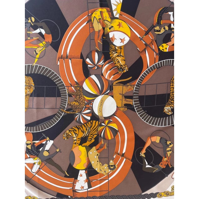 2010s Hermès Silk Scarf “Circus” 2013 For Sale - Image 5 of 9