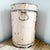 Peach Antique Metal Flour Tin With Hand Painted Lettering For Sale - Image 8 of 12