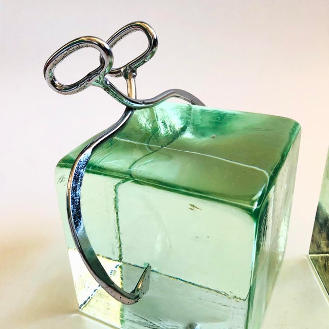 Curtis Jere Ice Block Bookends For Sale In San Francisco - Image 6 of 11