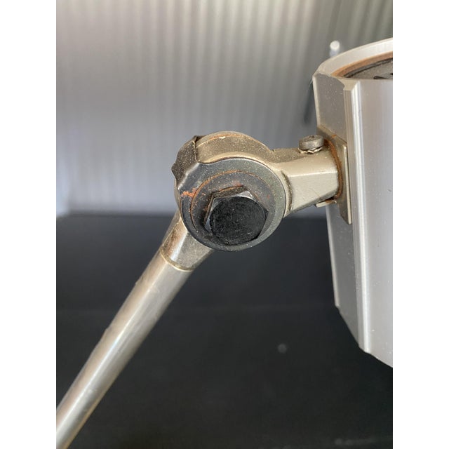 Beige Industrial Articulated Metal Lamp from Waldmann, 1950s For Sale - Image 8 of 18