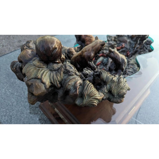1990s Dennis Jones Bronze Sculpture Yukon Fountain Coffee Table Limited Edition For Sale - Image 5 of 18