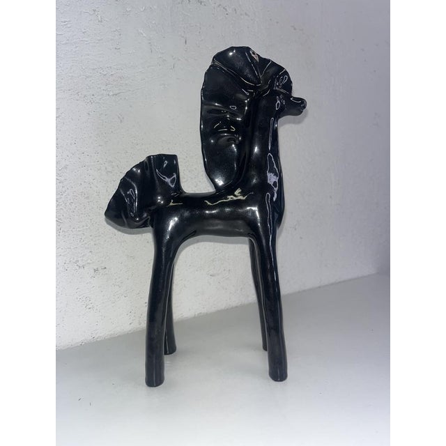 Fausto Melotti, Black Horse, 1950s, Ceramic For Sale - Image 3 of 5
